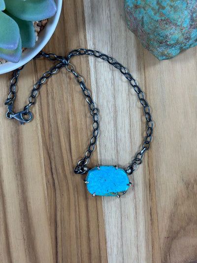 Kingman Turquoise Water Proof Necklace
