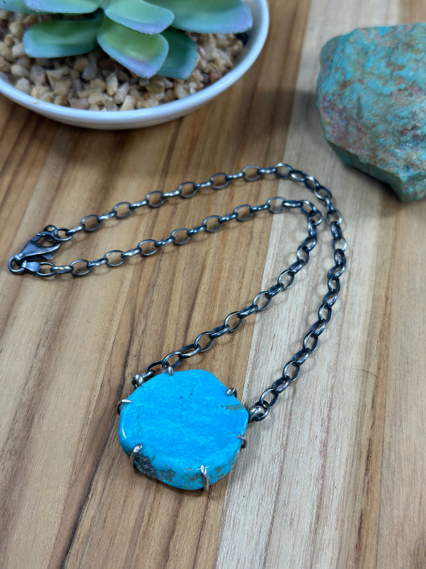 Kingman Turquoise Water Proof Necklace