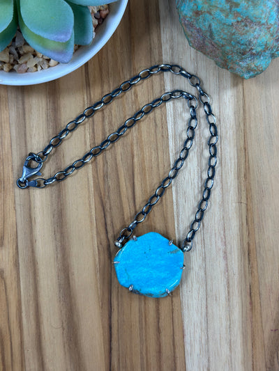 Kingman Turquoise Water Proof Necklace