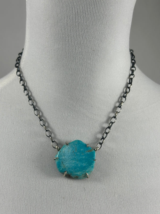 Kingman Turquoise Water Proof Necklace