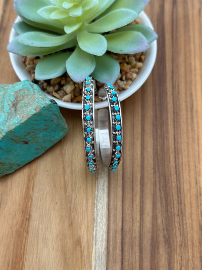 Zuni Hoop Earrings
