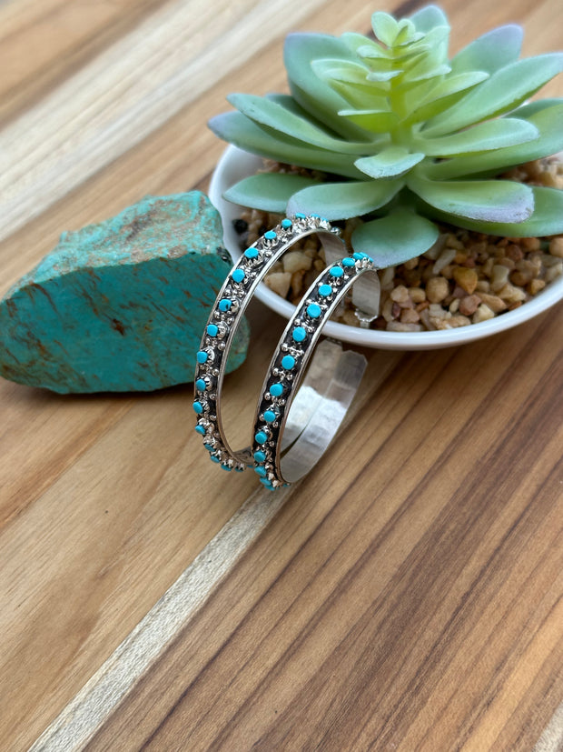 Zuni Hoop Earrings