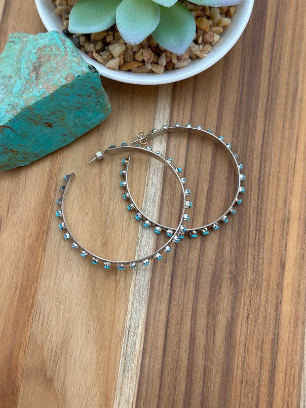 Zuni Hoop Earrings