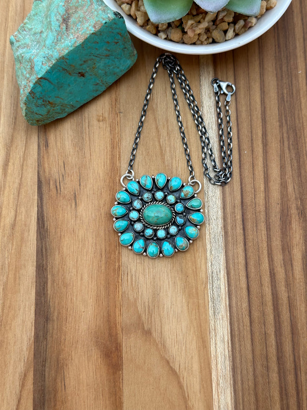 Kingman Cluster Necklace