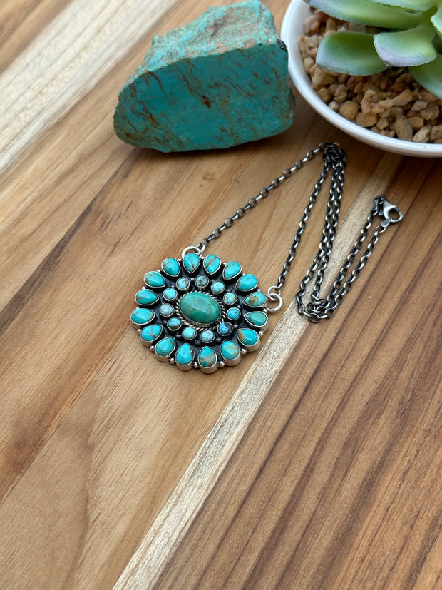 Kingman Cluster Necklace
