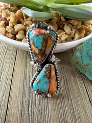 Orange Krush 2 Stone Ring