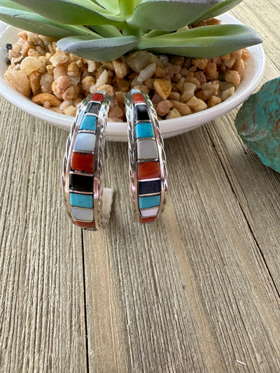 Multi-Color Hoop Earrings
