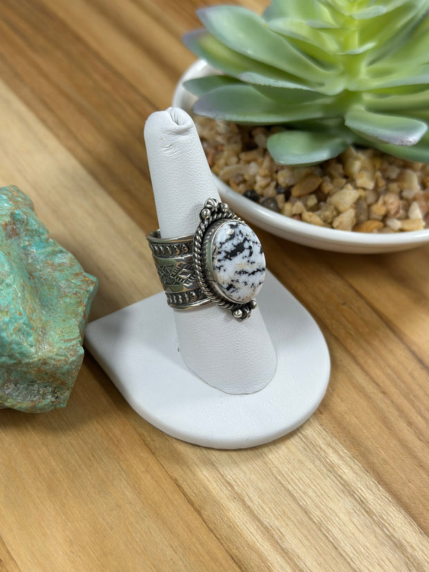 Reeves White Buffalo Oval Ring