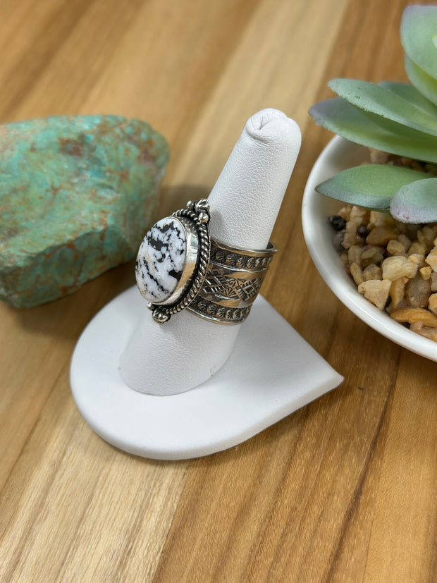 Reeves White Buffalo Oval Ring