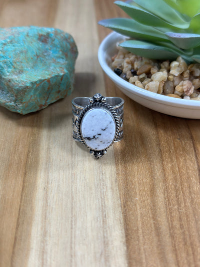 Reeves White Buffalo Oval Ring