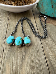 Sonoran Gold 3 Stone Necklace