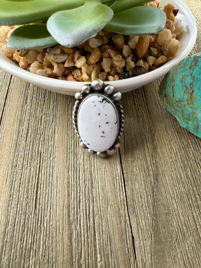 White Oval Ring