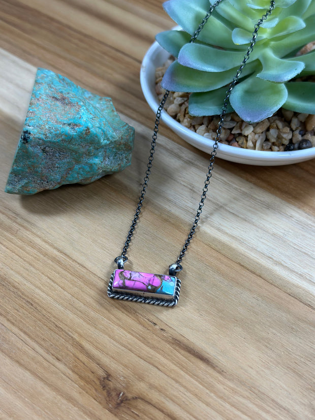 Cotton Candy Bar Necklace