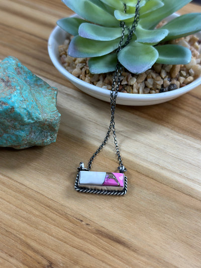 Cotton Candy Bar Necklace