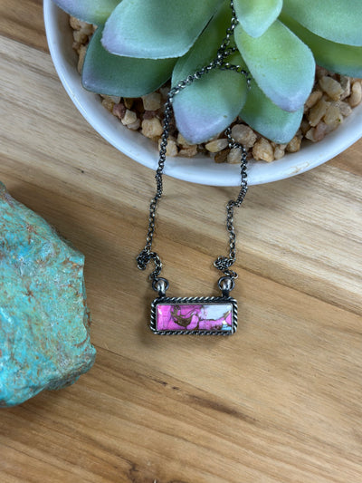 Cotton Candy Bar Necklace