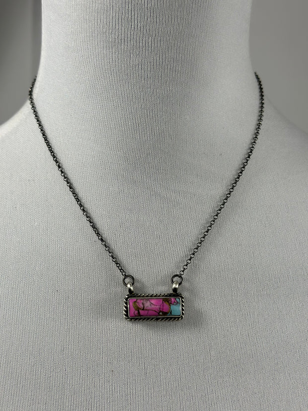 Cotton Candy Bar Necklace
