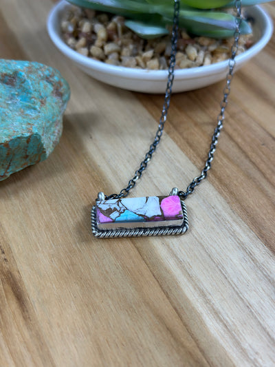 Cotton Candy Bar Necklace