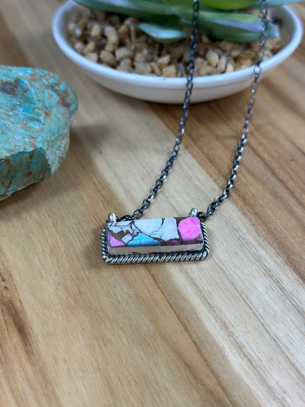 Cotton Candy Bar Necklace
