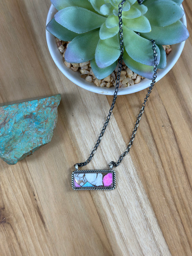 Cotton Candy Bar Necklace