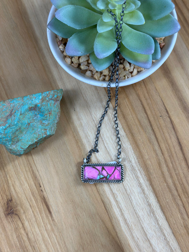 Cotton Candy Bar Necklace