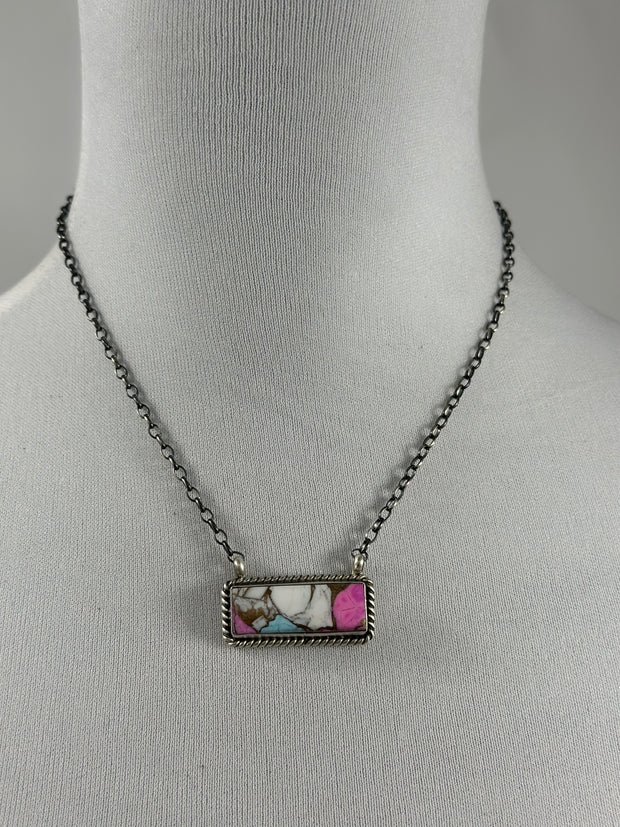 Cotton Candy Bar Necklace