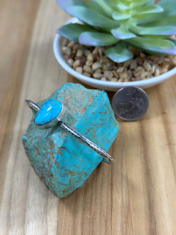 Kingman Turquoise Adjustable Cuff