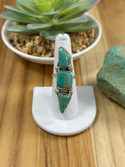 3 stone Kingman ring