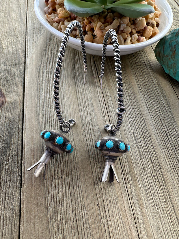 "Saucer" Blossom Dangle Earrings
