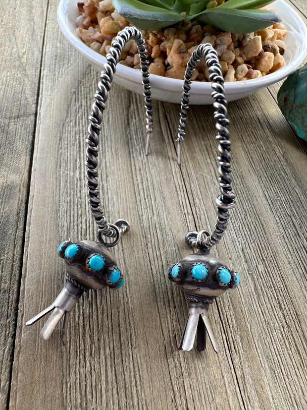 "Saucer" Blossom Dangle Earrings
