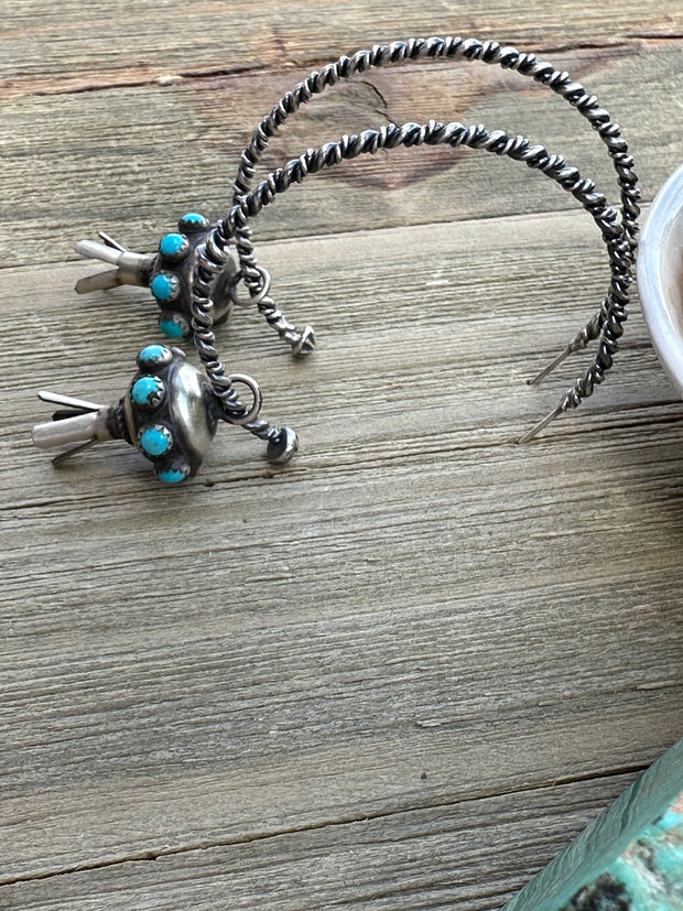 "Saucer" Blossom Dangle Earrings