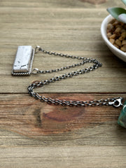 White Buffalo Bar Necklace