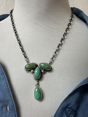 4 Stone Drop Necklace