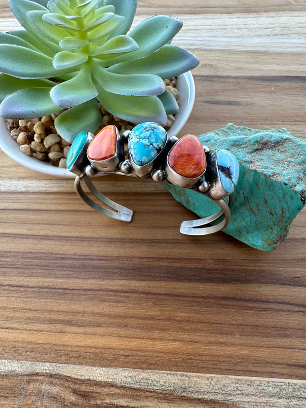 Multi color 5 Stone Cuff