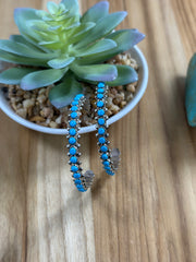 Kingman Silver Hoop Earrings