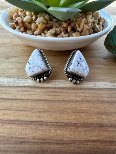 White Buffalo Earrings