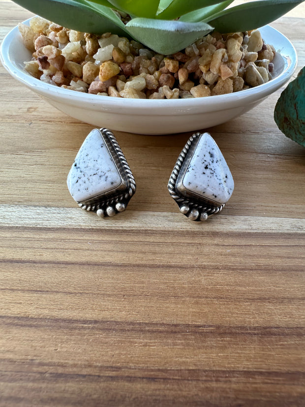 White Buffalo Earrings