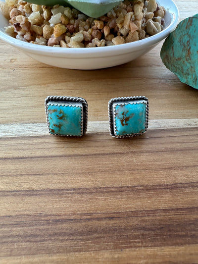 Kingman Square Stud Earrings