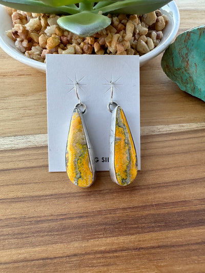 Bumblebee Jasper Dangle Earrings