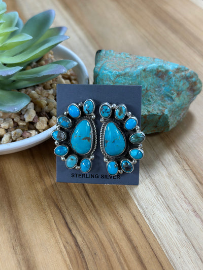 Kingman Half Cluster Earrings