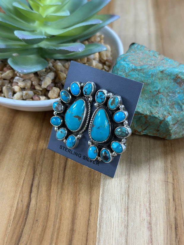 Kingman Half Cluster Earrings