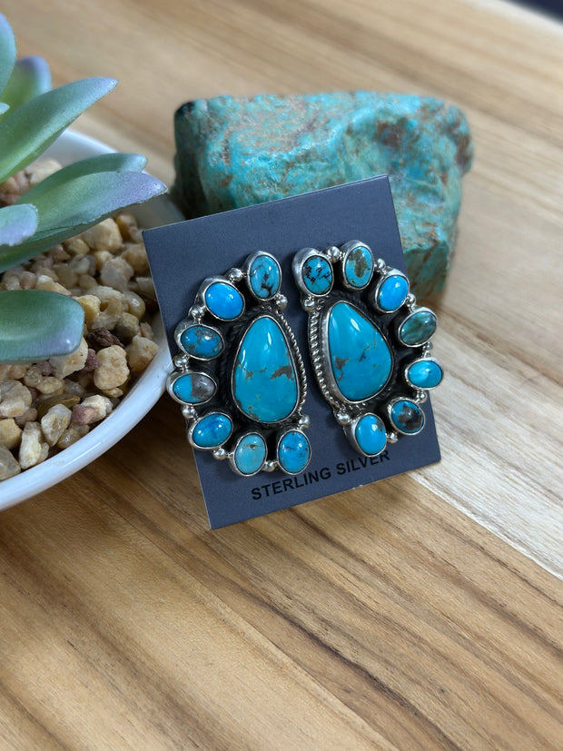 Kingman Half Cluster Earrings