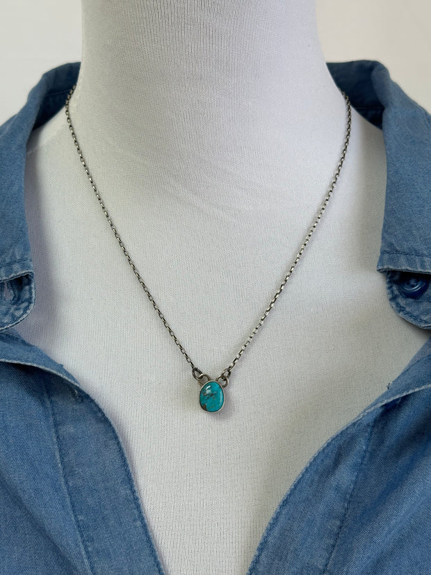 Single Stone Kingman Necklace