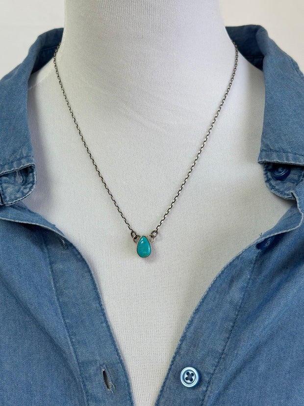 Single Stone Kingman Necklace