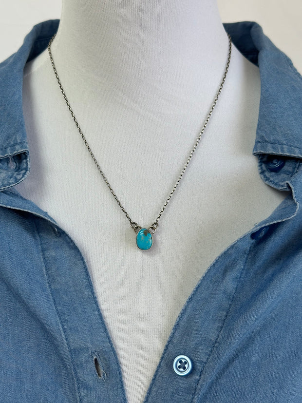 Single Stone Kingman Necklace