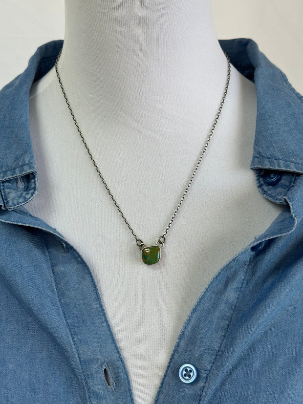 Single Stone Kingman Necklace