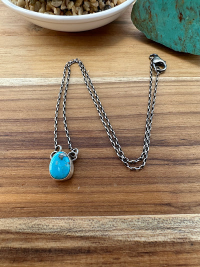 Single Stone Kingman Necklace