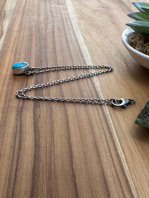 Single Stone Kingman Necklace