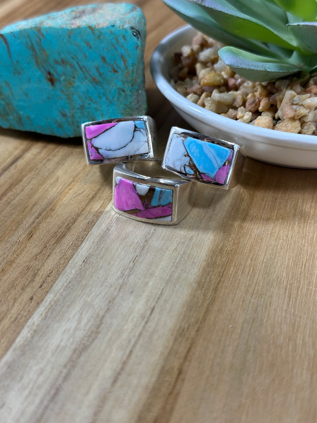 Signet Cotton Candy Inlay Rings