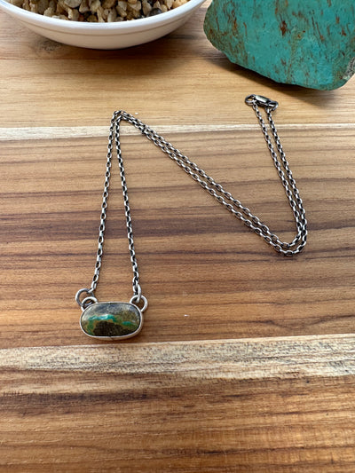 Single Stone Kingman Necklace