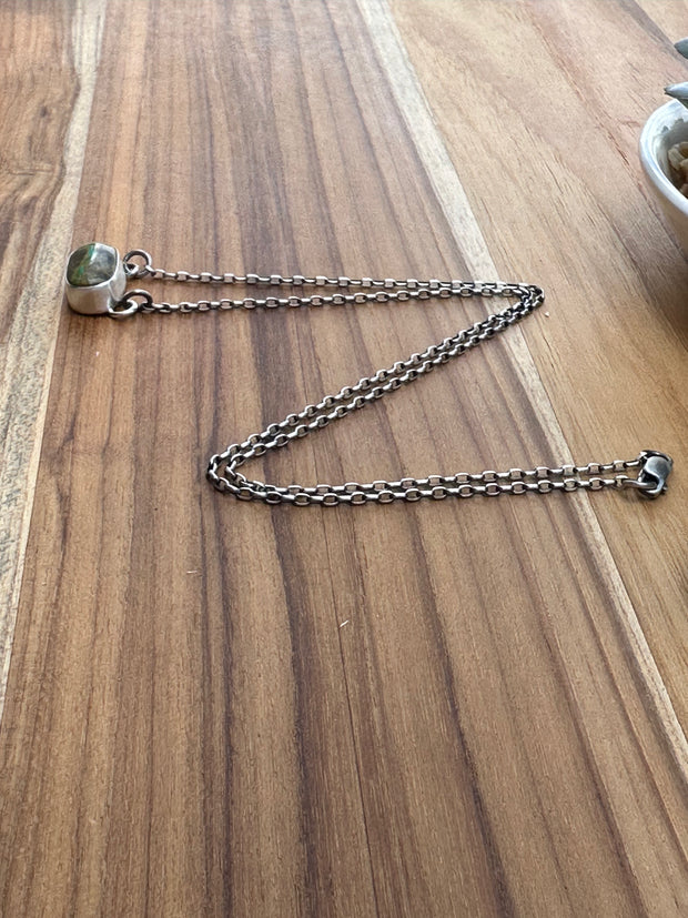 Single Stone Kingman Necklace